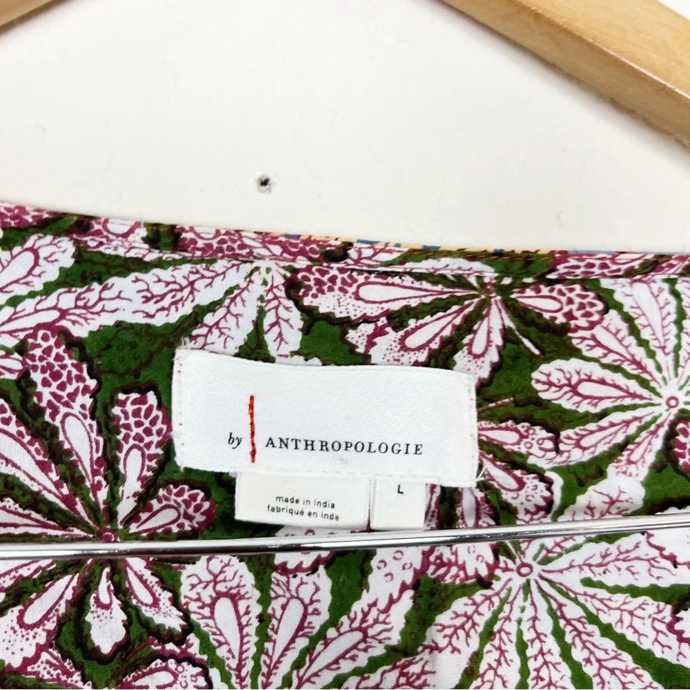 Anthropologie Sonrisa Paisley Floral Blouse Size Large - Picture 4 of 6